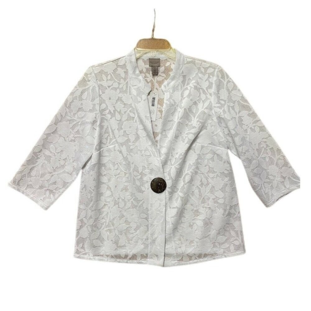 Chico's EasyWear Patty Button Jacket SIZE XSMALL NWT!